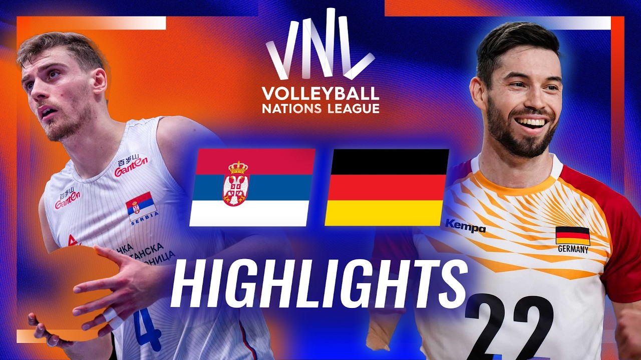 Serbia ๐ท๐ธ vs. Germany ๐ฉ๐ช - Highlights | Week 3 | Men's VNL 2026 background