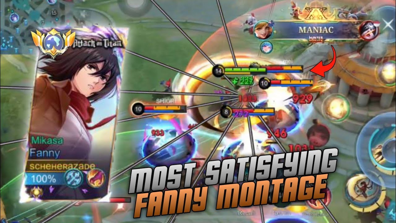 MOST SATISFYING/AGGRESSIVE FANNY MONTAGE PT 3 | MLBB backdrop