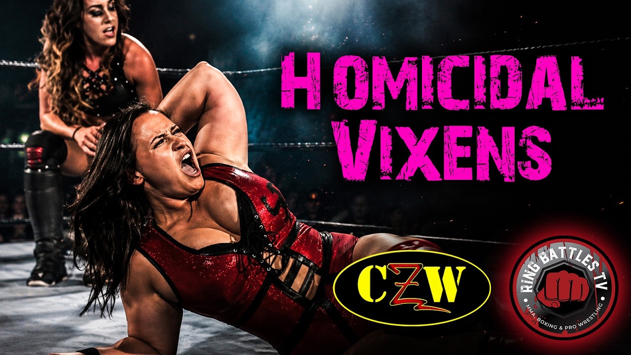 CZW Girlz | Homicidal Vixens | Hardcore Women's Wrestling | Ring Battles TV background