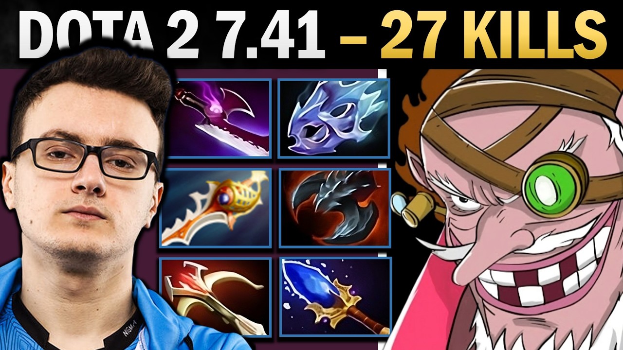 Sniper Dota 2 7.41 with 27 Kills and Rapier - Dota 2 Gameplay background