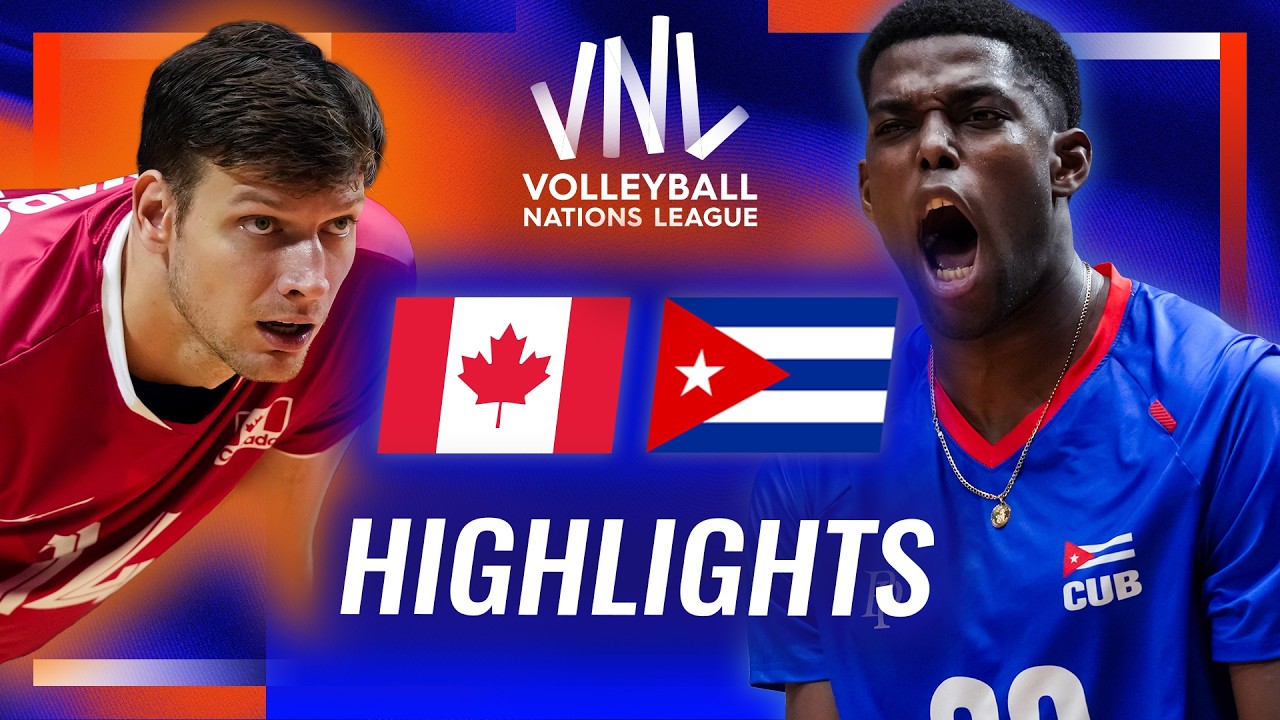Canada 🇨🇦 vs. Cuba 🇨🇺 - Highlights | Week 3 | Men's VNL 2026 background