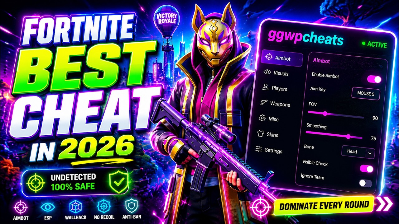 Best Fortnite Cheats 2026 Download - Free Aimbot, ESP, Wallhack & Undetected Hacks! background