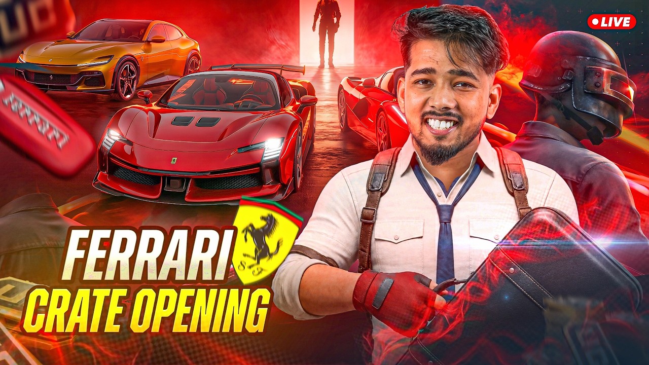 FERRARI CRATE OPENING | NARUTO UPDATE IS HERE | SCOUT IS LIVE w BGMI background
