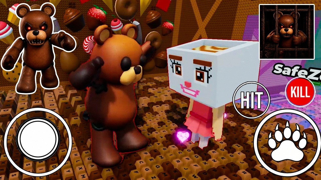 I BECOME TEDDY BEAR AND DESTROYED CAPPUCCINA!? - (+1 Speed Keyboard Escape) | ROBLOX background