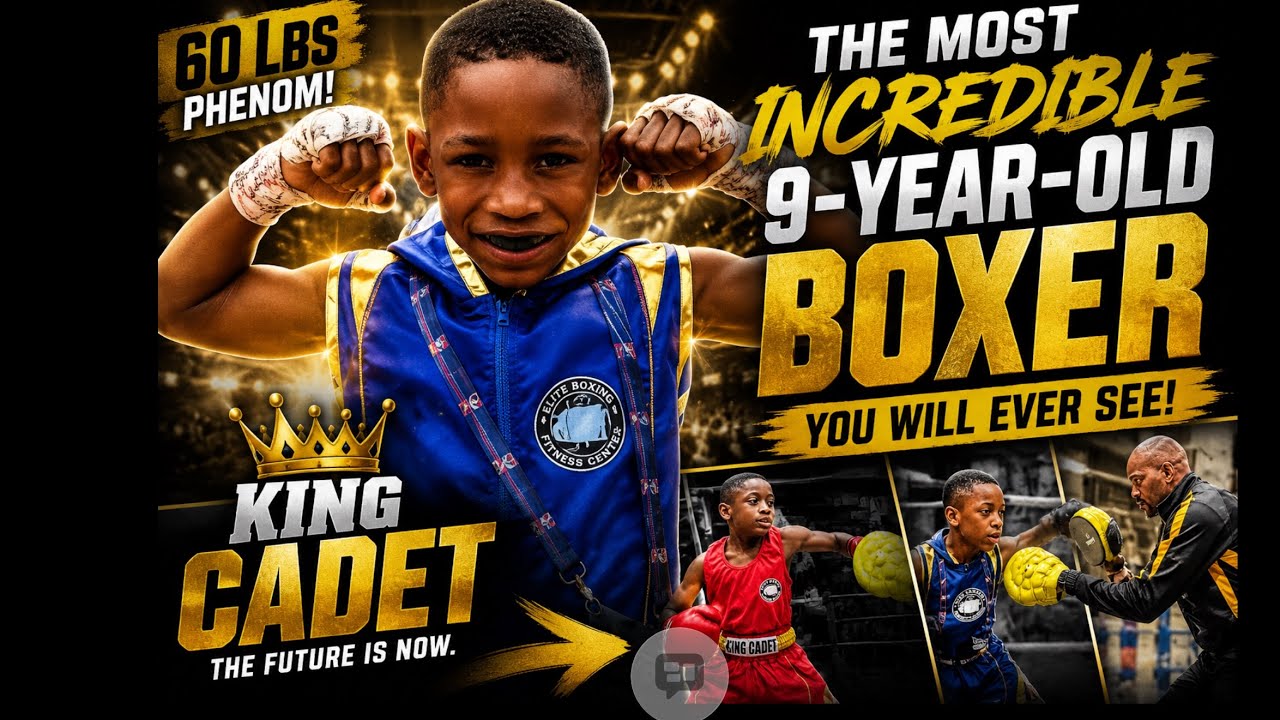 The Most TALENTED 9-Year-Old Boxer You’ll Ever Watch. This Kid Was BORN to Box. God’s Gift to Boxing background