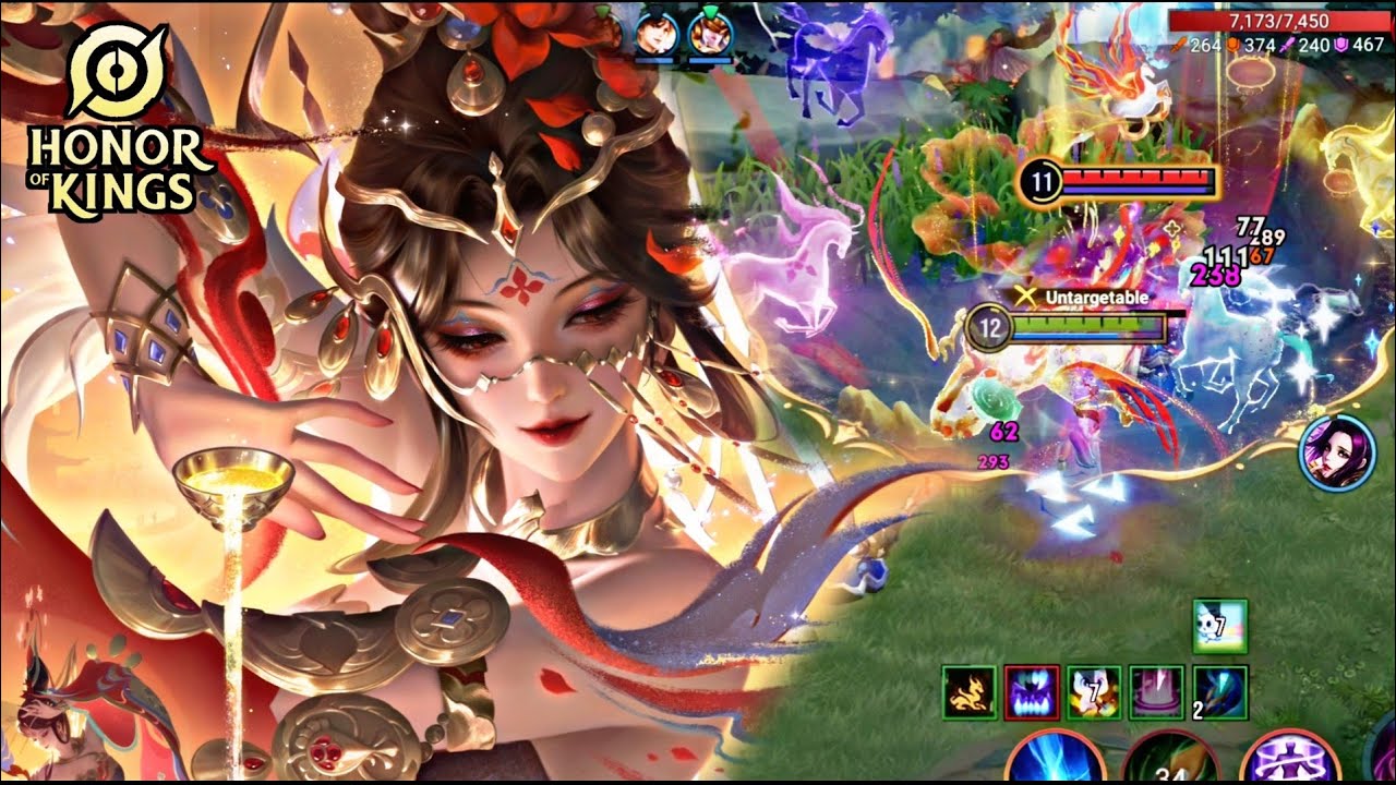HOK : DIAO CHAN GAMEPLAY | VS MI YUE - HONOR OF KINGS background