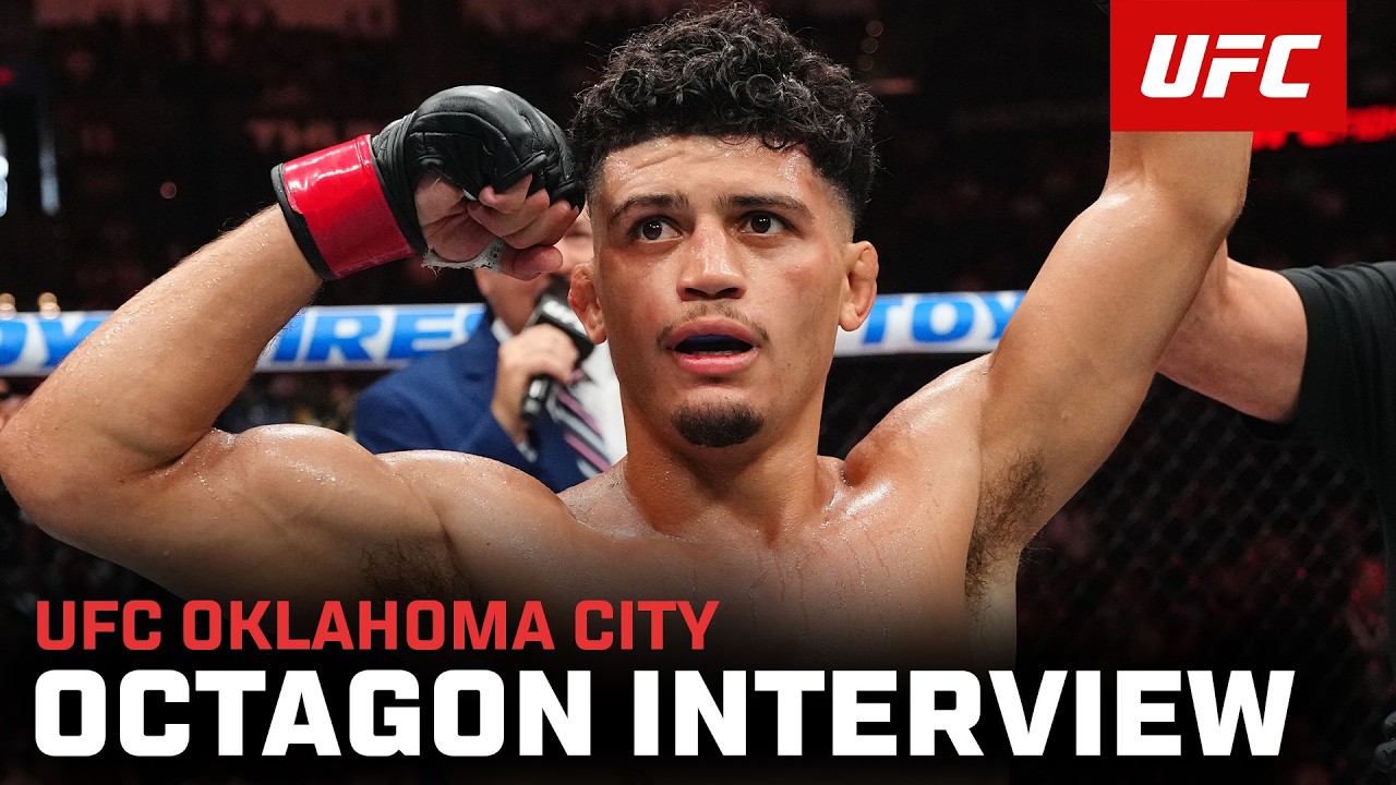 Alden Coria Octagon Interview | UFC Oklahoma City background