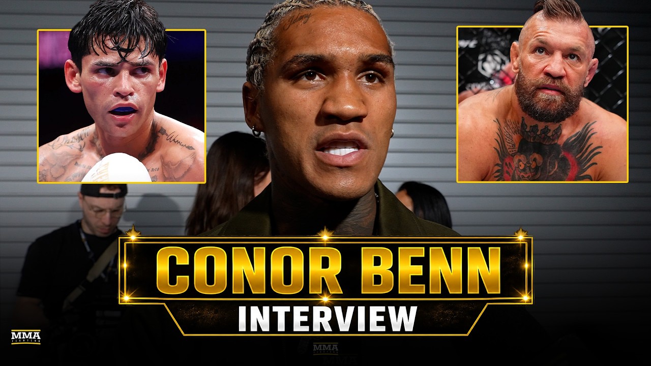 Conor Benn Goes Off On 'Spoiled Brat' Ryan Garcia, Reacts To Conor McGregor's Injury At UFC 329 background