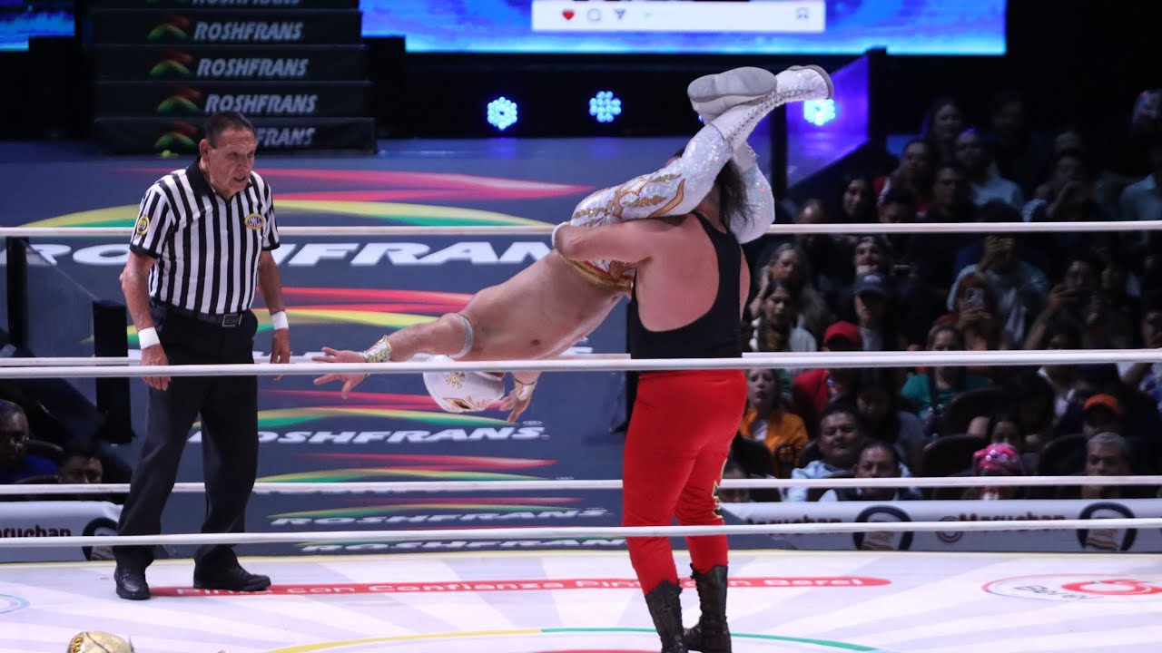 Reporte CMLL: Místico, Máscara Dorada y Neón 🆚 Averno, Mephisto y Euforia background