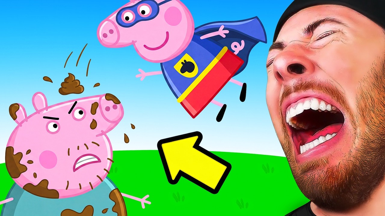 Peppa Pig Becomes A SUPER HERO?! (You Will Laugh) background