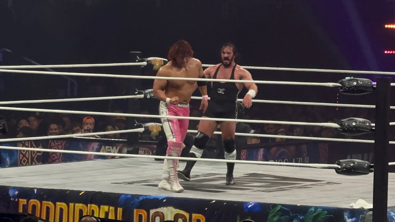 AEW Forbidden Door 2026 Shota Umino vs Pac for the IWGP Global Heavyweight Championship full match background