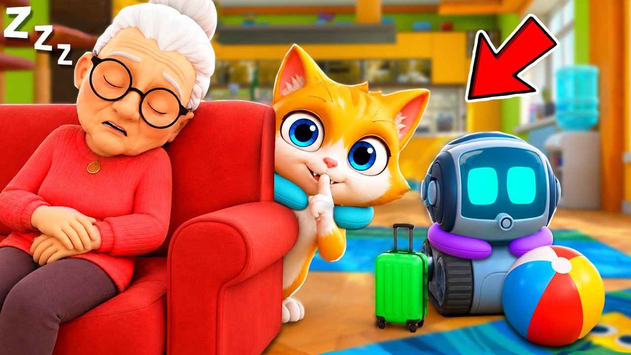 Cat & Sparky Went on SECRET VACATION Without GRANNY! (I Am Cat VR) background