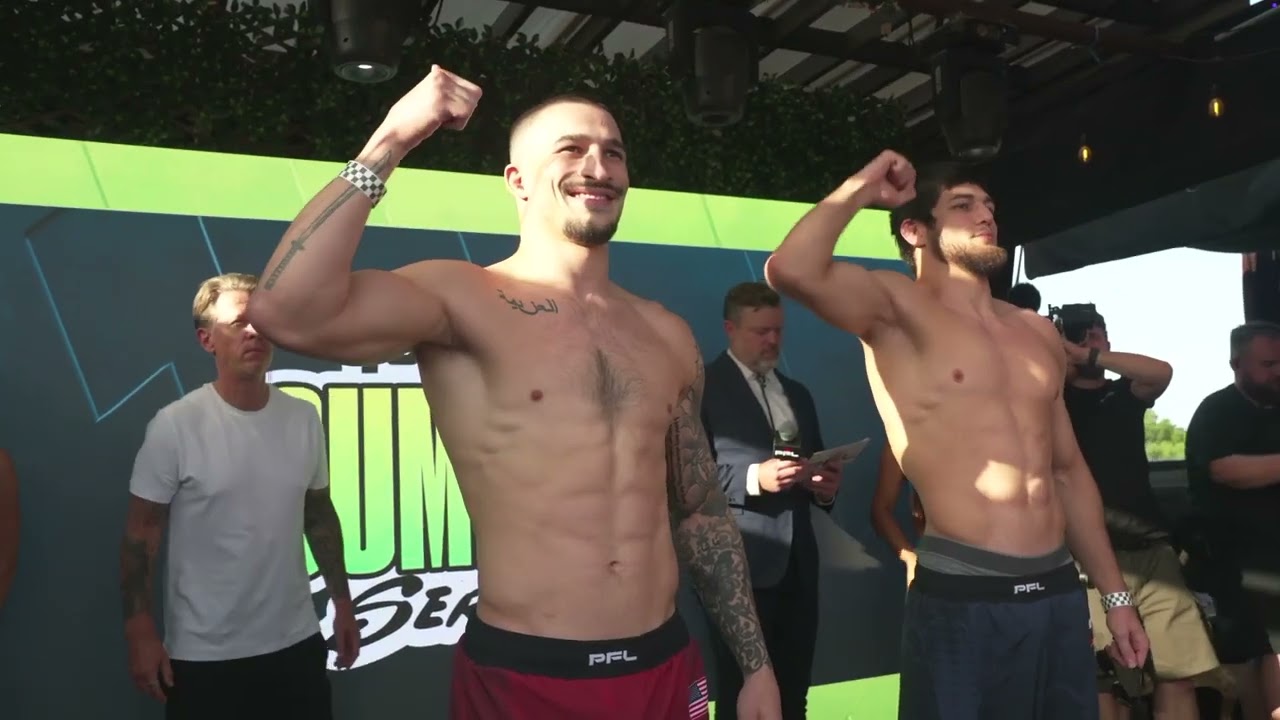 PFL Austin: Johnny Eblen vs. Impa Kasanganay | Ceremonial Weigh ins background
