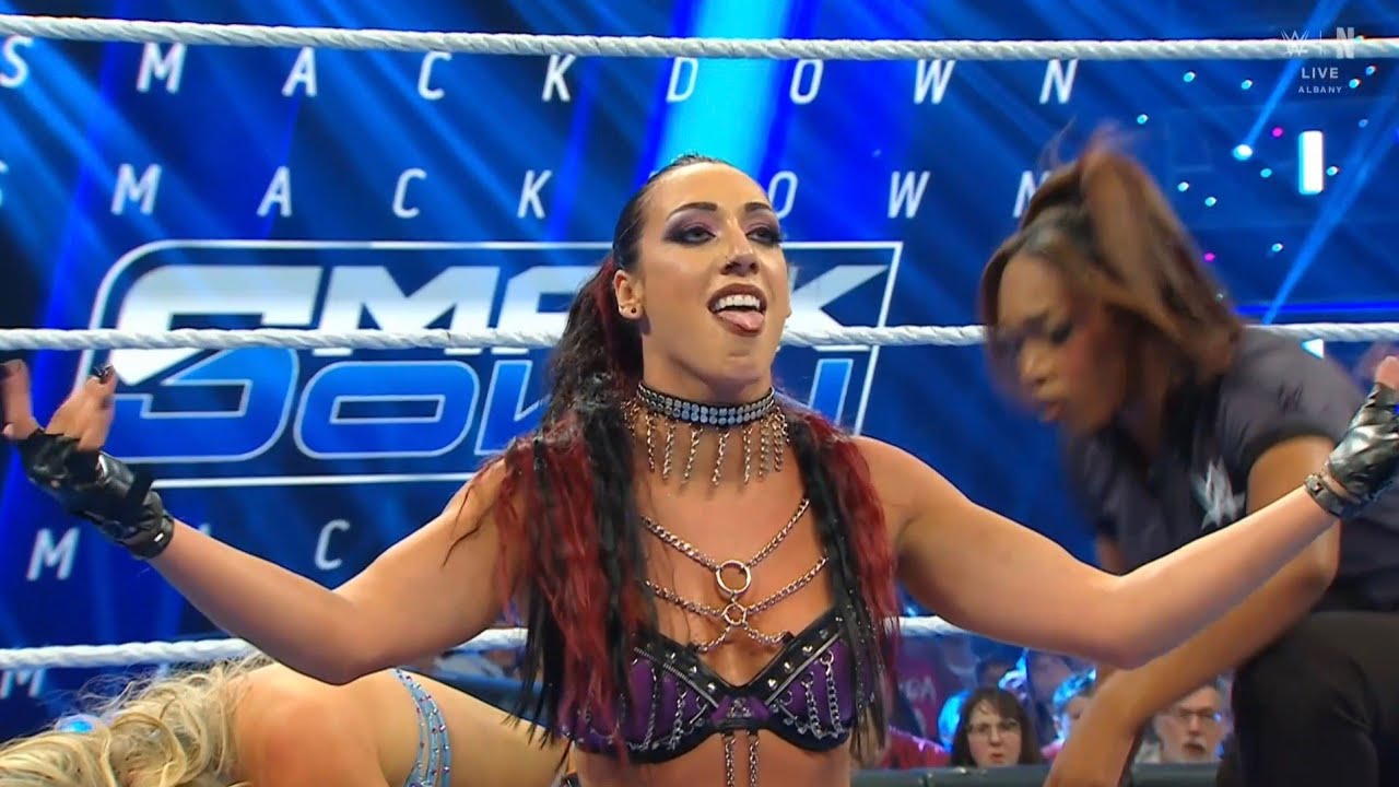 (2/2) Jacy Jayne vs Tiffany Stratton: SmackDown July 17 2026 background