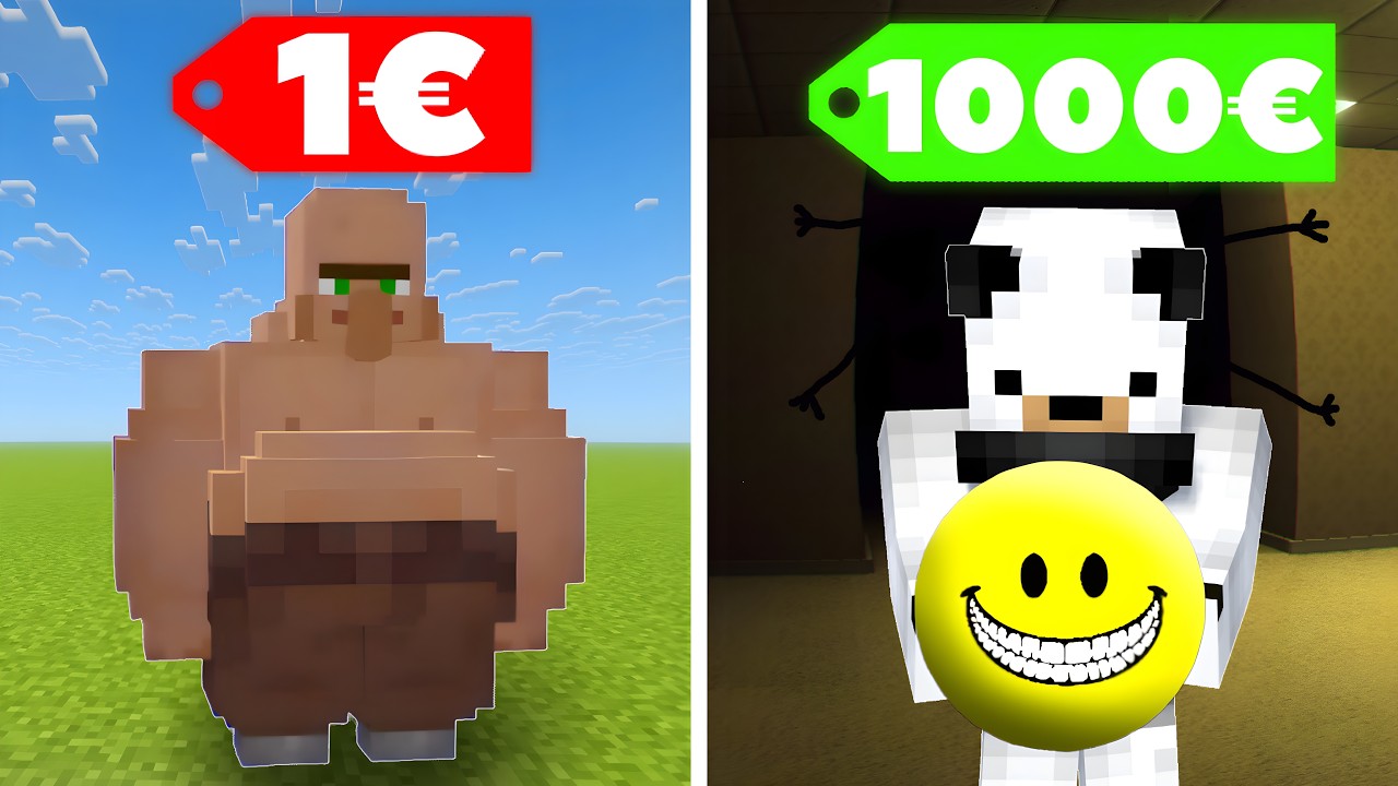 Ich teste 1€ vs. 1000€ MINECRAFT MODS! backdrop