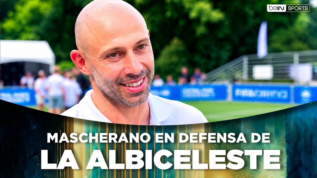 Javier Mascherano Defiende a Argentina Antes de la Final de la Copa del Mundo | beIN SPORTS USA background