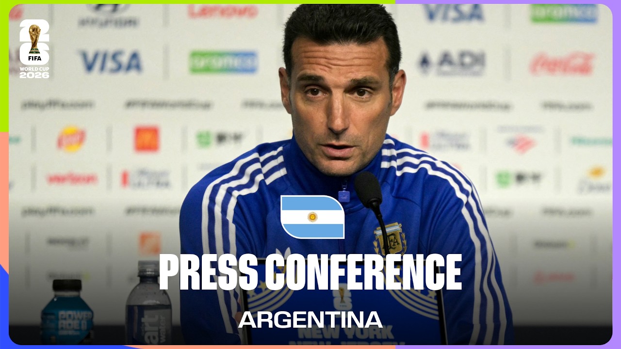 Argentina On Playing Spain | Lionel Scaloni Takes Questions background