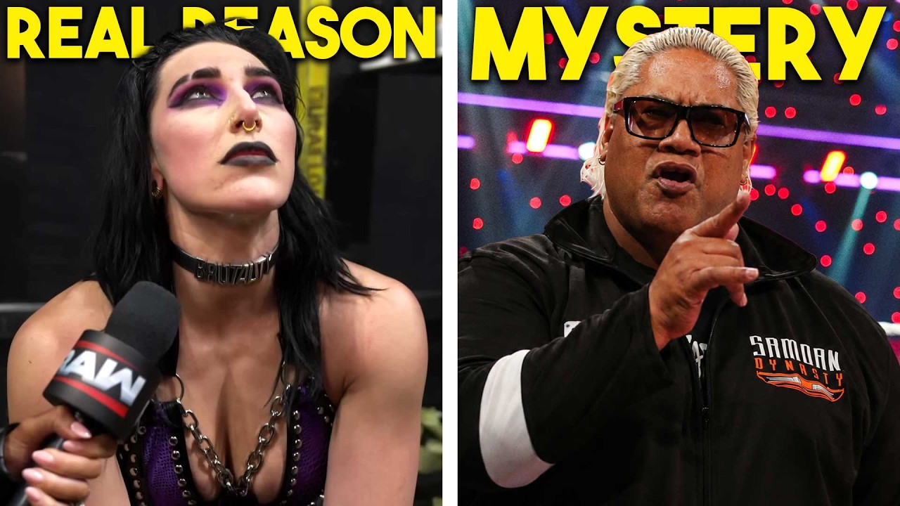 REAL REASON RHEA RIPLEY DID NOT VACATE WWE TITLE...MYSTERY BLOODLINE REVEAL...WWE STAR OF?..WWE News background