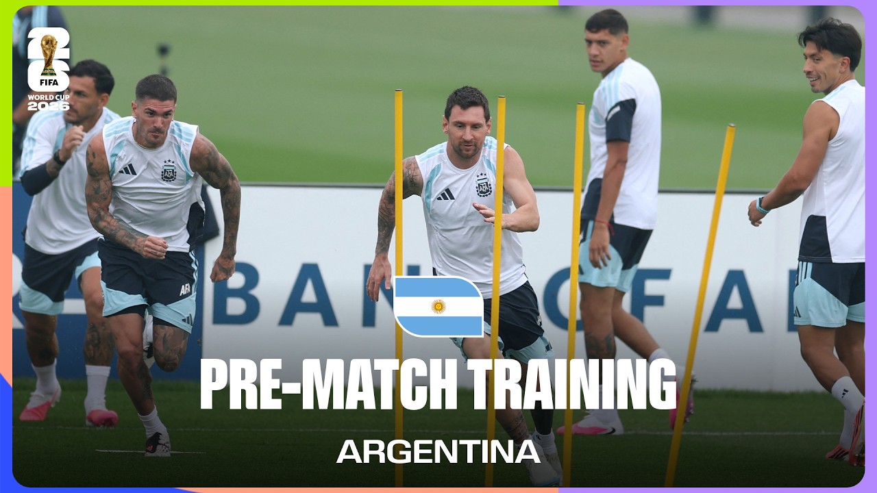 Argentina Train Before Spain | FIFA World Cup 2026™ background
