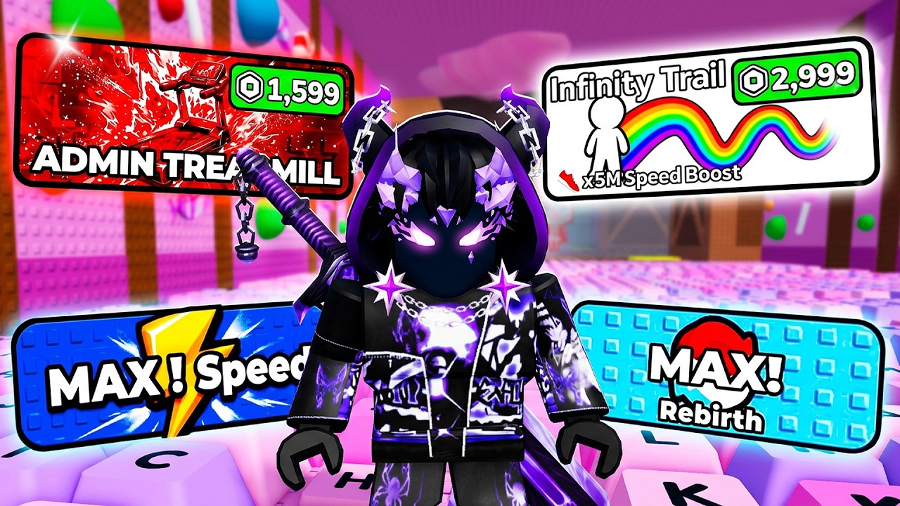 Starting Over With EVERY GAMEPASS in +1 Speed Keyboard Escape (Roblox) background