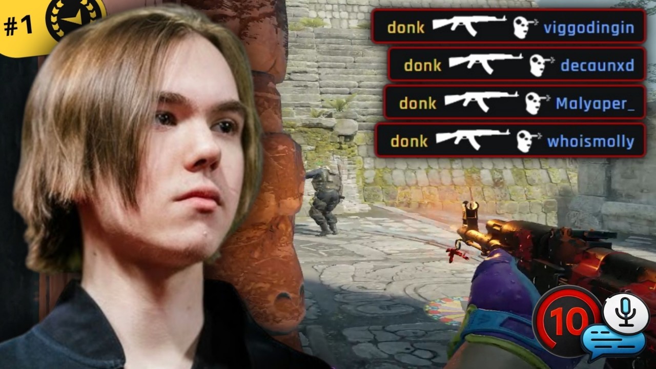 donk Dominates FACEIT at 5300+ ELO | CS2 Highlights background
