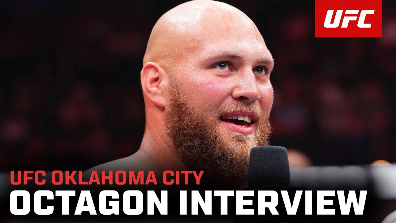 RJ Harris Octagon Interview | UFC Oklahoma City background