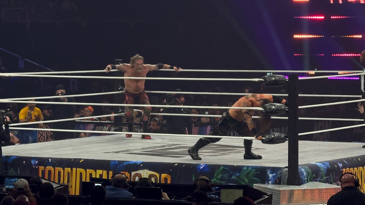 AEW Forbidden Door 2026 Adam Copeland and Christian Cage vs The Dogs Switchblade Jay White Returns background