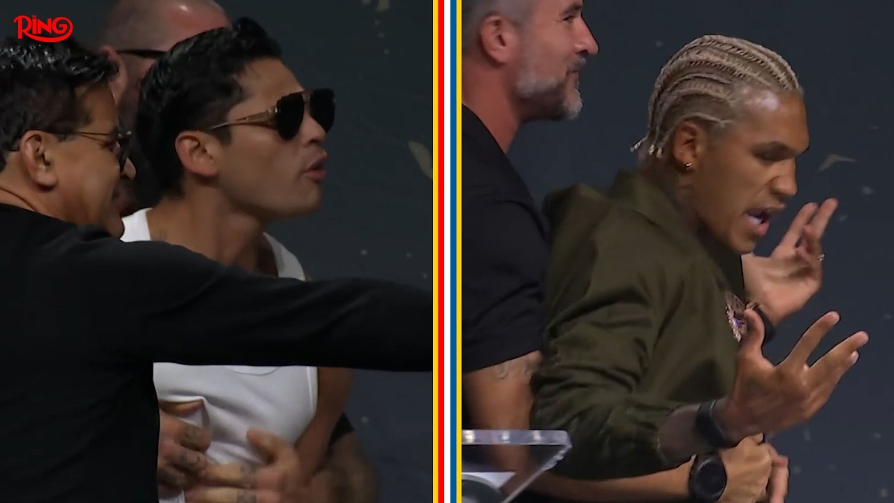 HEATED! Conor Benn Tries SMACKING Ryan Garcia | ZUFFA BOXING MEDIA DAY background
