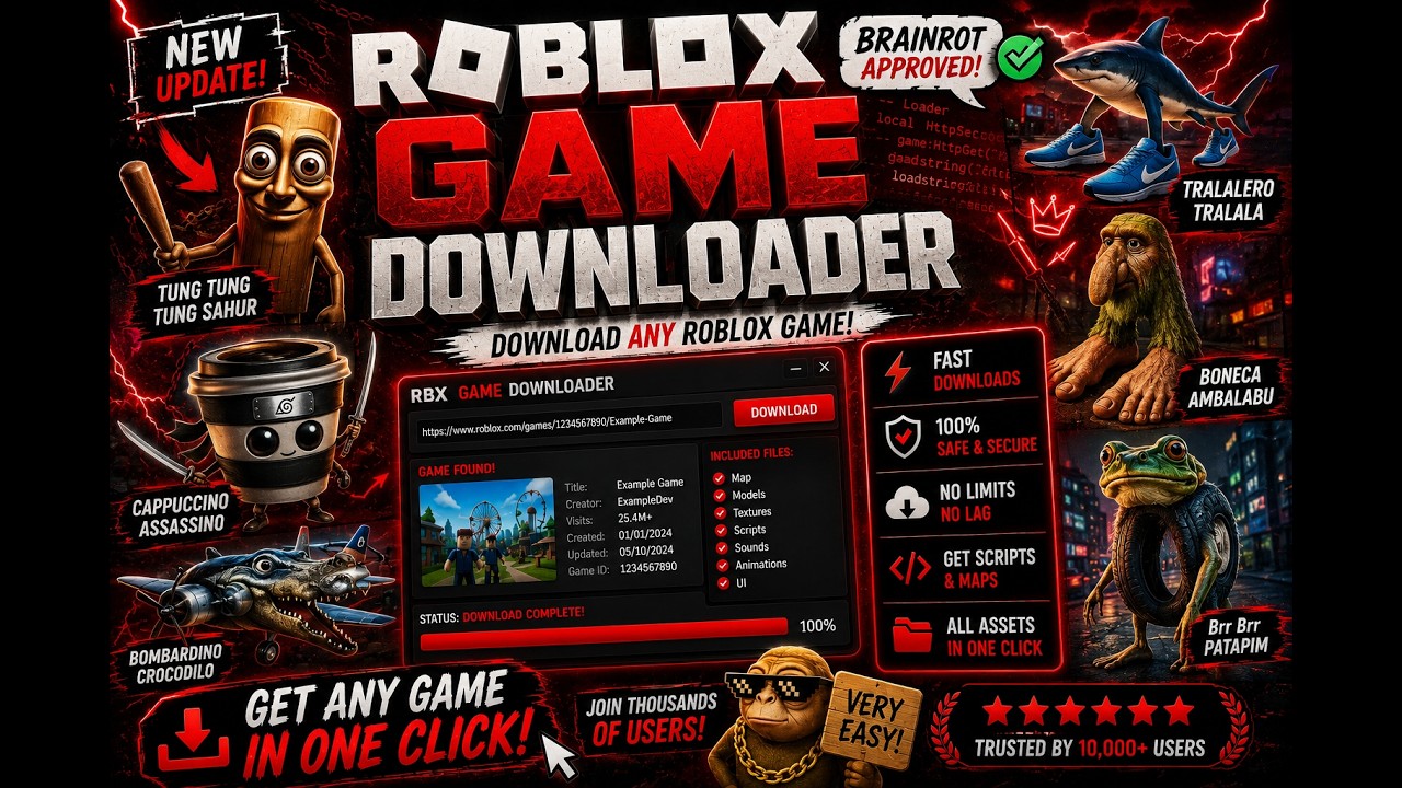 Download Any Roblox Game for Free on PC (2026 Tutorial) background