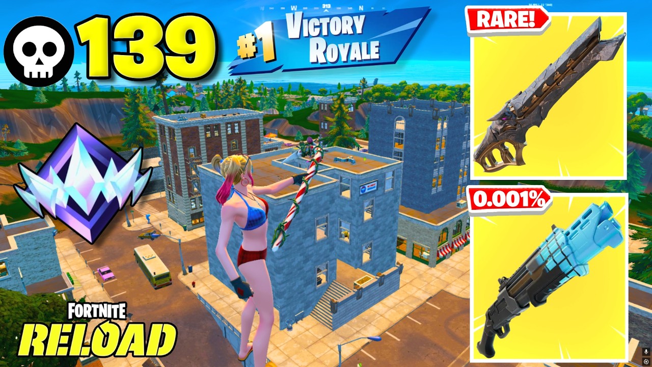 139 Elimination "RANKED RELOAD” Gameplay Wins (Fortnite Chapter 7 PS5 Controller) background