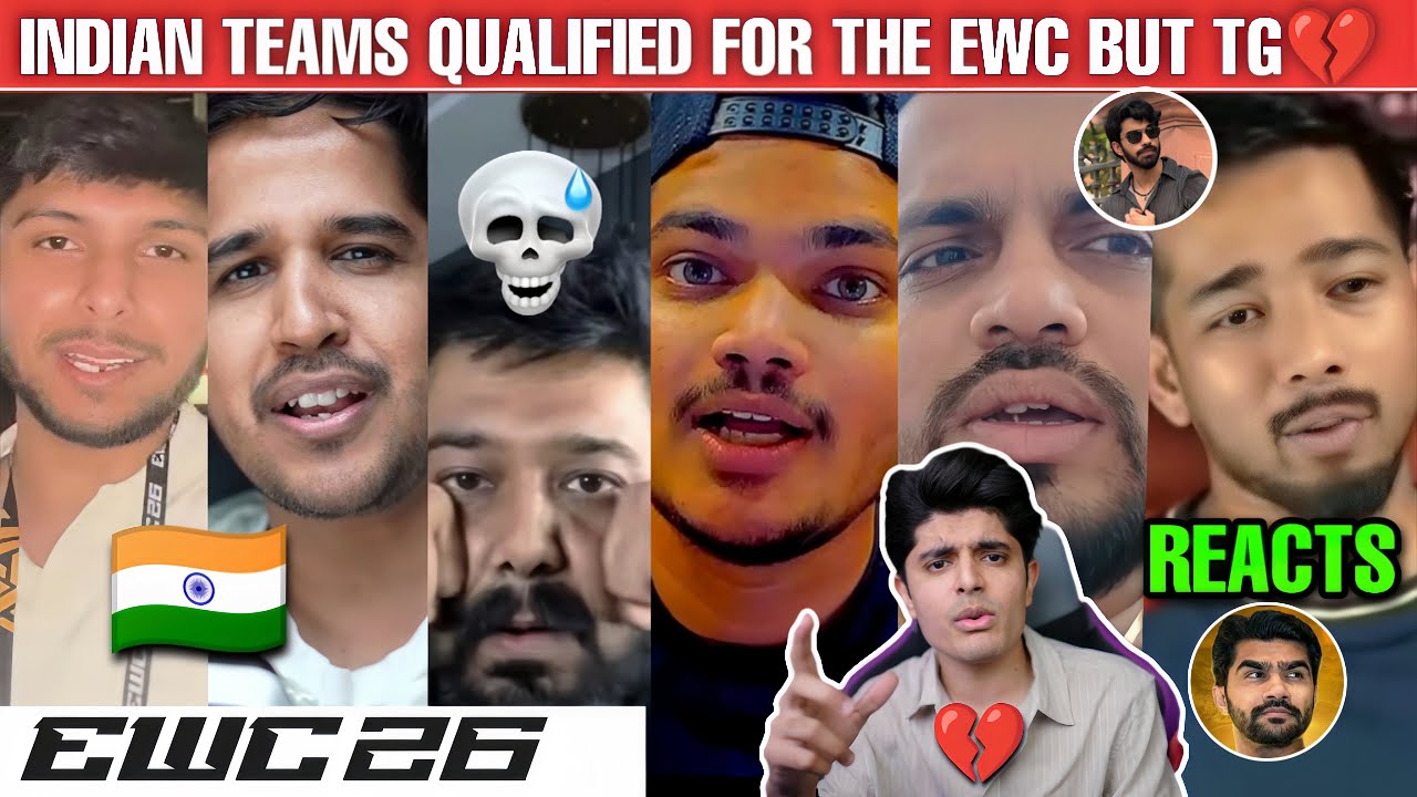 Big Good News: 2 Indian Teams Qualify for EWC 2026 Grand Finals! But TG💔 & Creators Reaction background