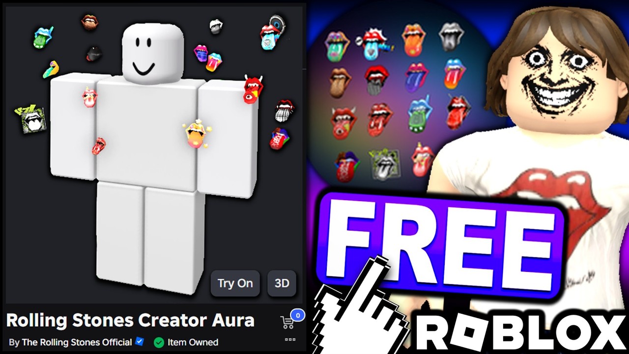 EVENT! HOW TO GET The Rolling Stones Creator Aura! (ROBLOX The Block) background