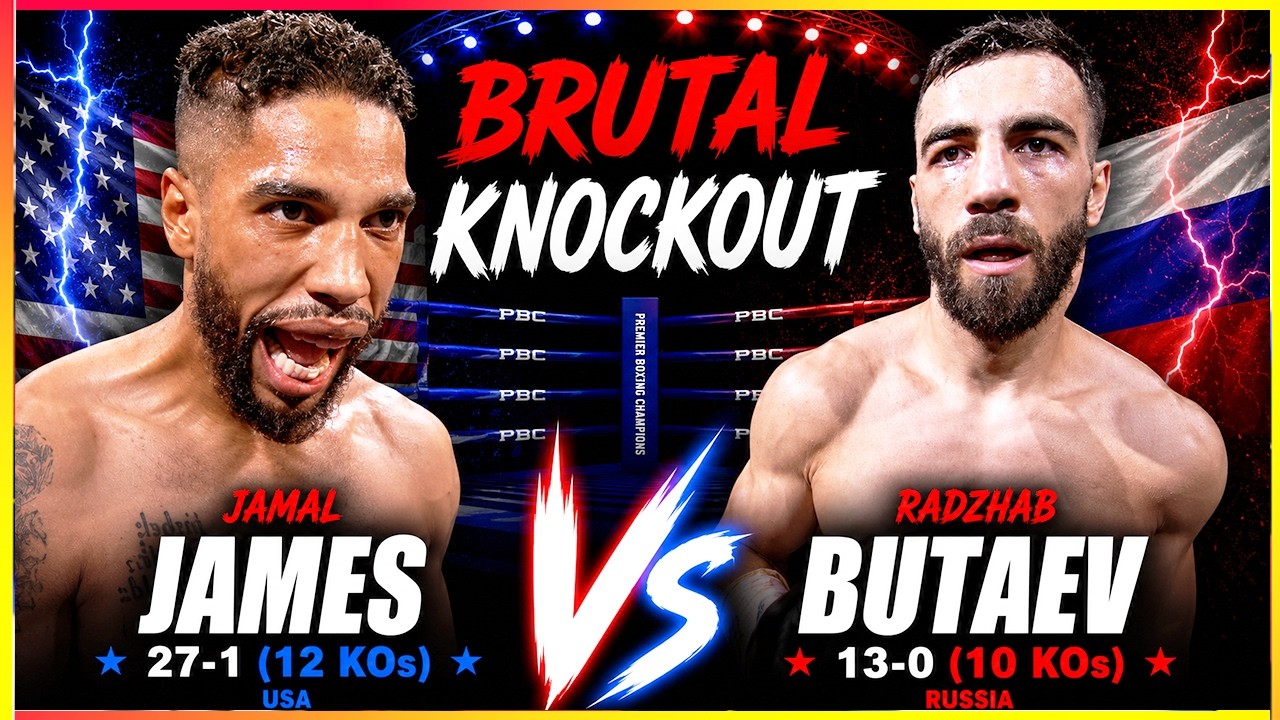 BRUTAL KNOCKOUT That Shocked The World | Jamal James vs Radzhab Butaev background