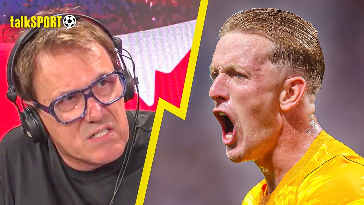 Tony Cascarino LEANING Towards Dean Henderson as England's New Number One OVER Jordan Pickford! background