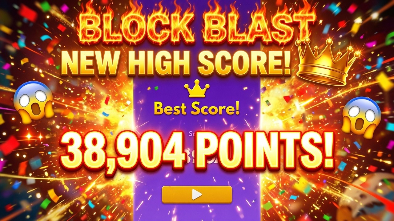 Block Blast â NEW HIGH SCORE! 38,904 Points! đđ„ backdrop
