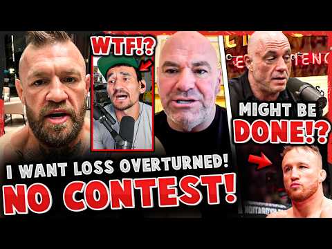 Conor McGregor DEMANDS LOSS be OVERTURNED to a NO CONTEST! Justin Gaethje may be DONE WITH FIGHTING? background