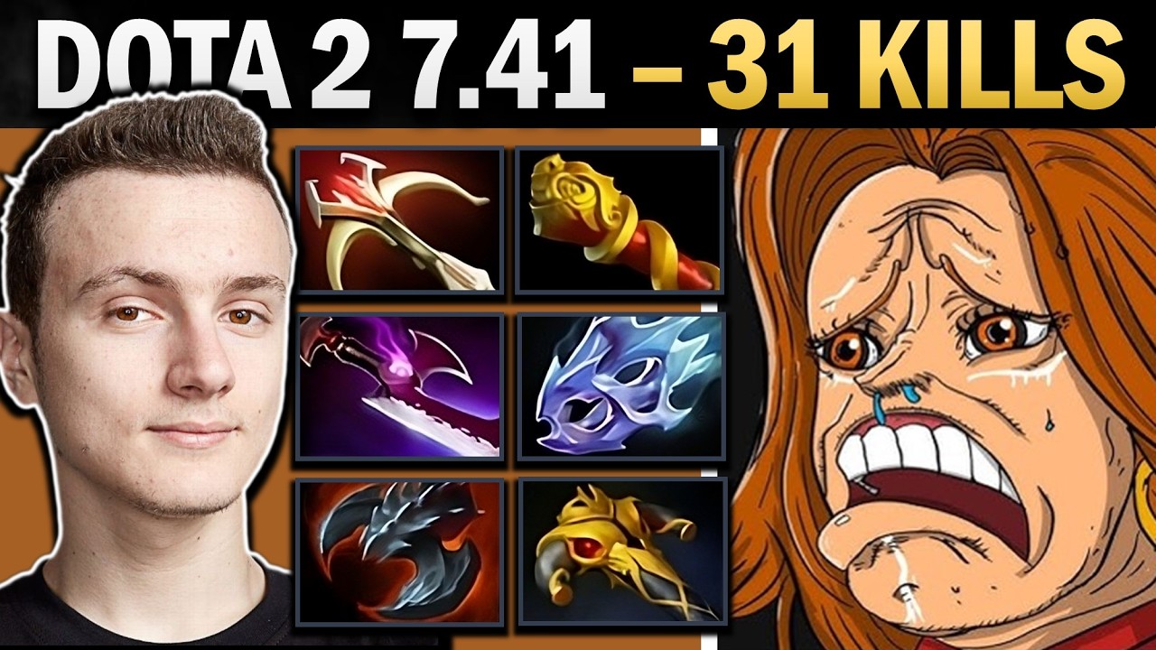 Lina Dota 2 7.41 with 31 Kills and Moon Shard - Dota 2 Gameplay backdrop