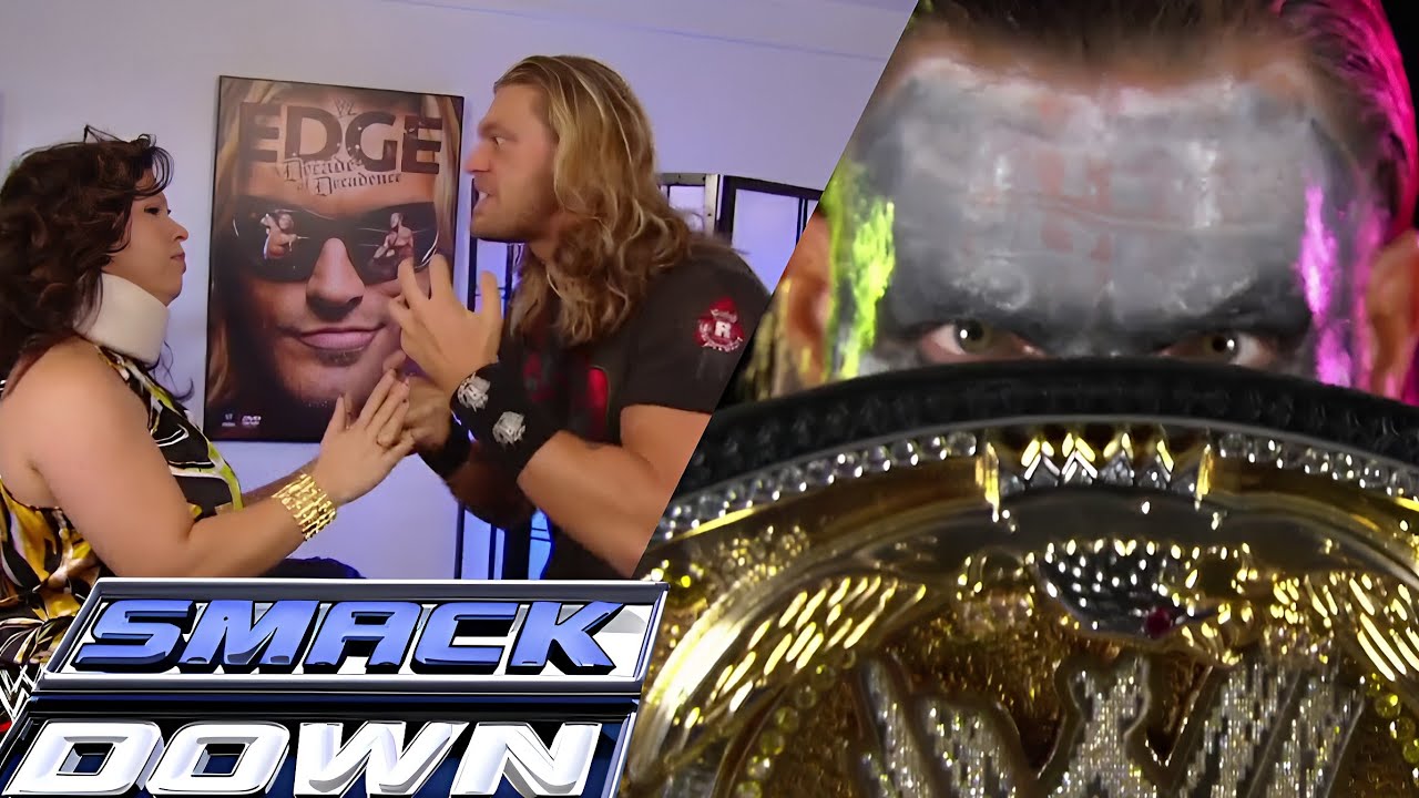 Edge & Vickie Guerrero Backstage Segment (Jeff Hardy Armageddon Recap) SMACKDOWN! Dec 19,2008 backdrop