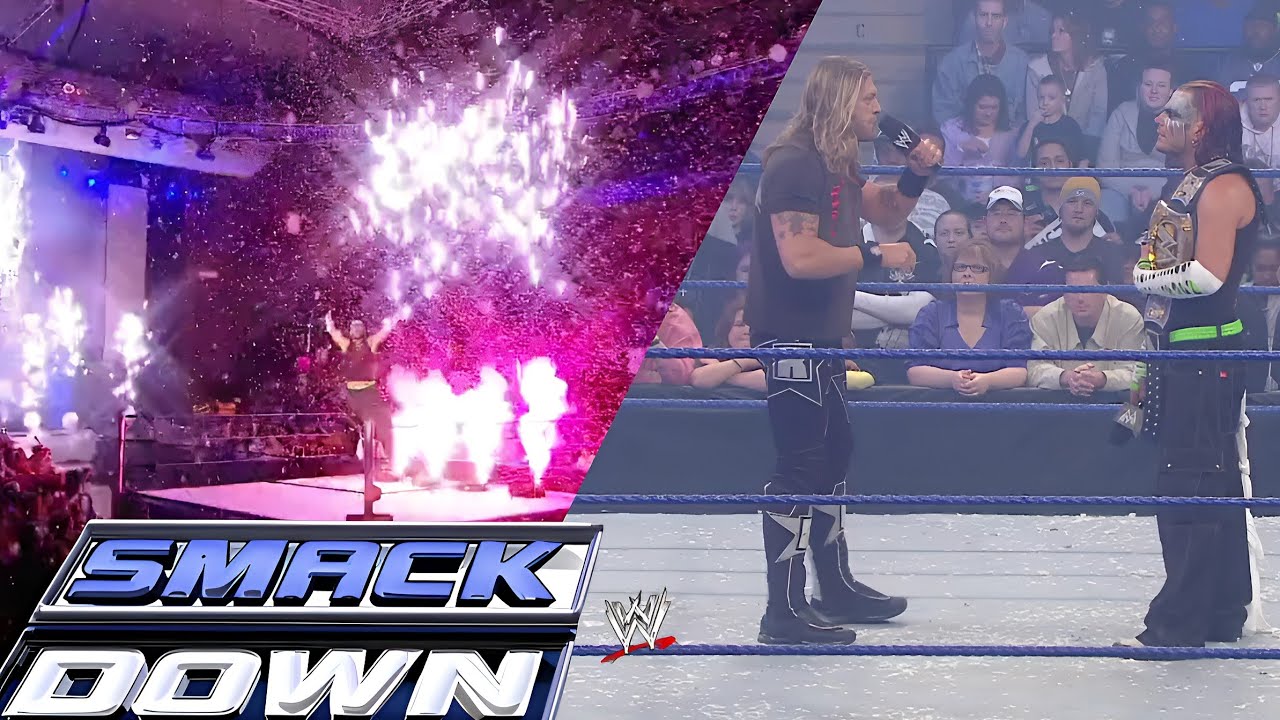 Jeff Hardy & Edge Segment (Championship Celebration!) After Armageddon SMACKDOWN! Dec 19,2008 background