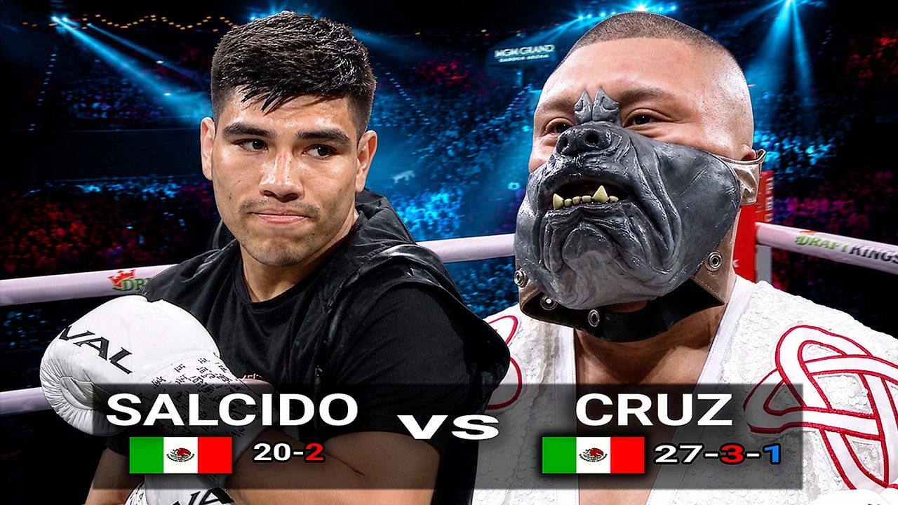 Isaac Cruz (Mexico) vs Omar Salcido (Mexico) | Boxing Fight Highlights HD background