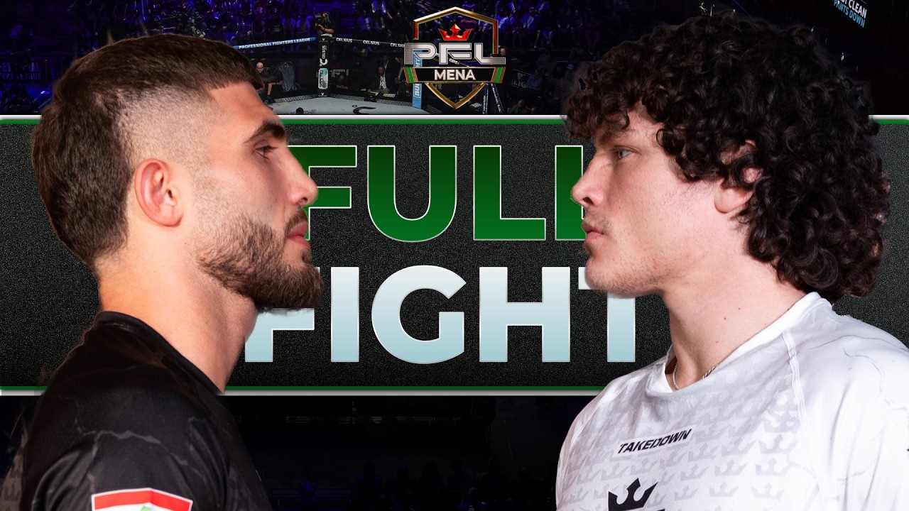 These Two Put On A SHOW! | Hazem Kayyali v Hassan Shaaban | Full Fight | PFL MENA 10 background