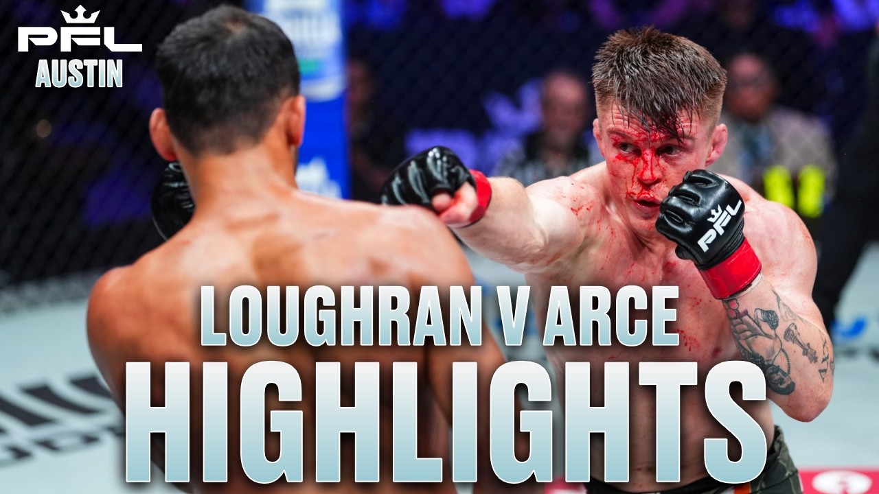 THIS FIGHT WAS CRAZY! | Caolán Loughran v Julio Arce - Highlights | PFL Austin background