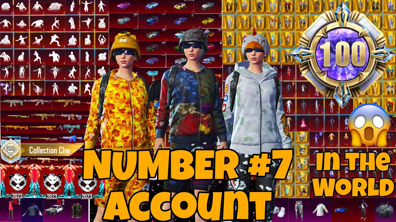 World's NO7😱Account POLICE Inventory Show |King Of PUBG MOBILE | TOXI PUBG🔥 background