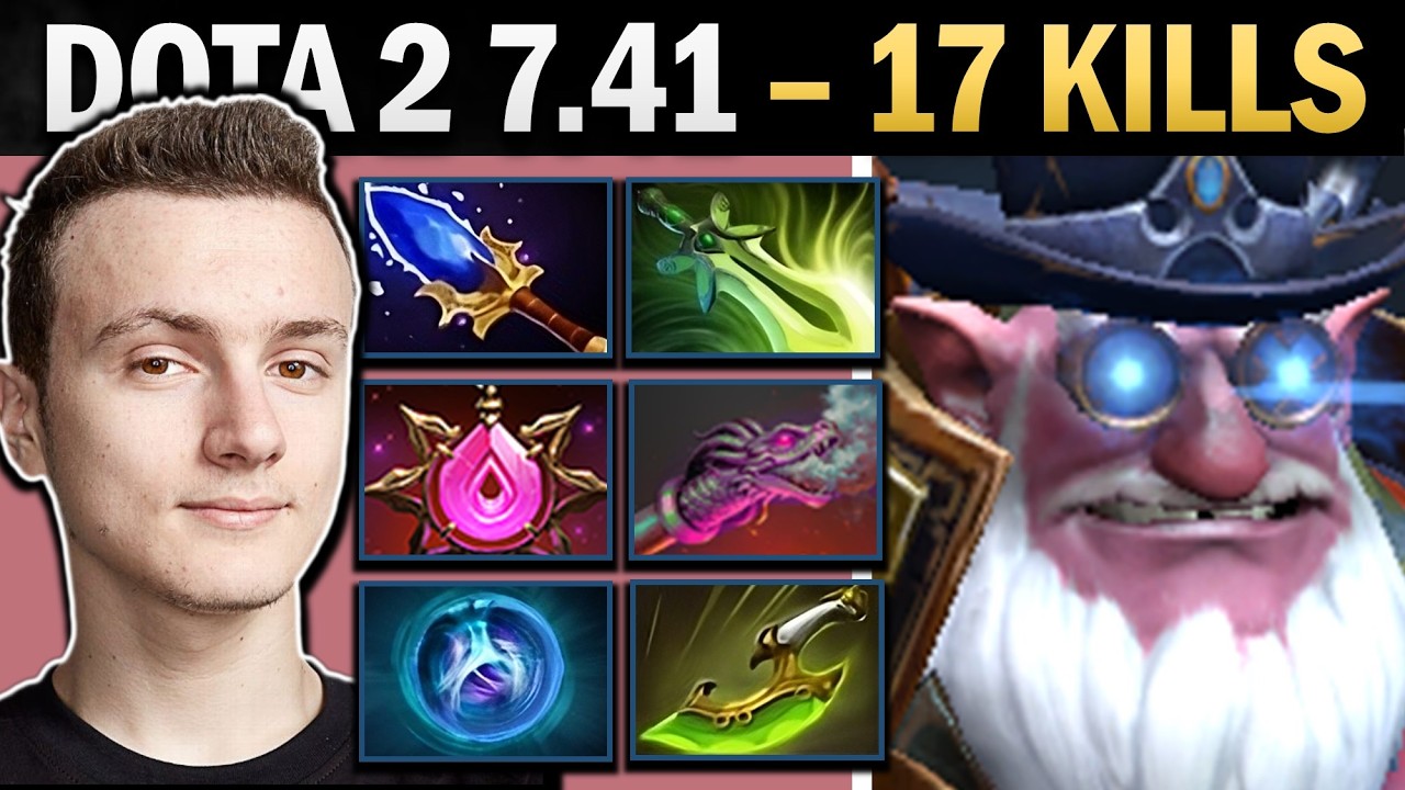 Sniper Dota 2 7.41 with 17 Kills and Bauble - Dota 2 Gameplay background