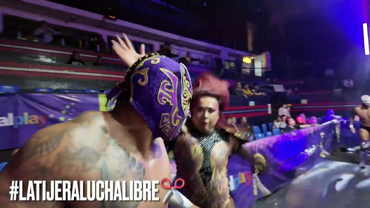 Jessy Ventura, Diva Salvaje e Hysteriosis ЁЯЖЪ Hijo de Canis Lupus, Rey Mictlan y Multifac├йtico Jr IWRG background