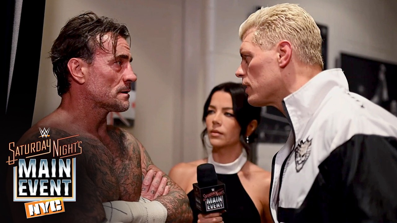 MUST-SEE: CM Punk and Cody Rhodes get into an intense backstage confrontation background