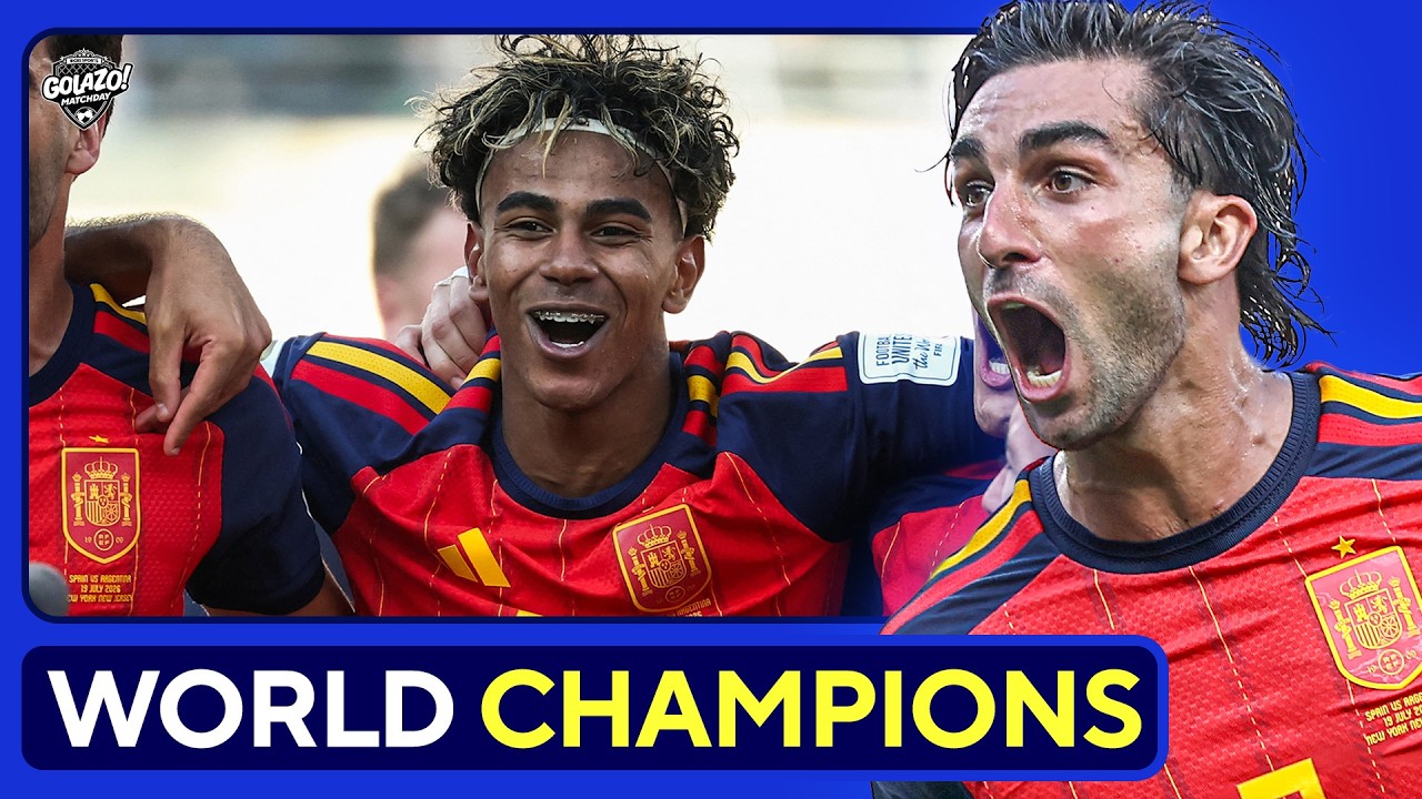 Ferran Torres' LATE WINNER sinks Lionel Messi's Argentina as SPAIN crowned World Cup CHAMPIONS background