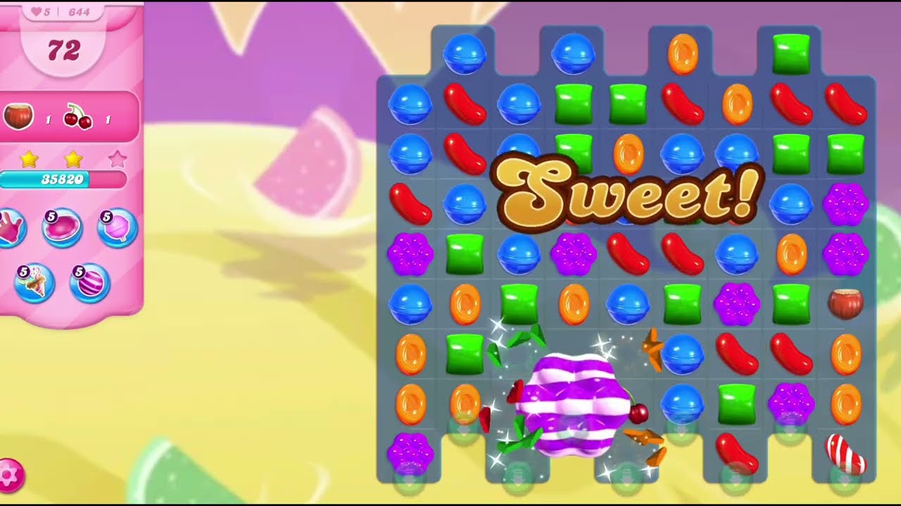 Candy Crush Saga Levels 641-645 Super Crush | Candy Crush Saga Gameplay background