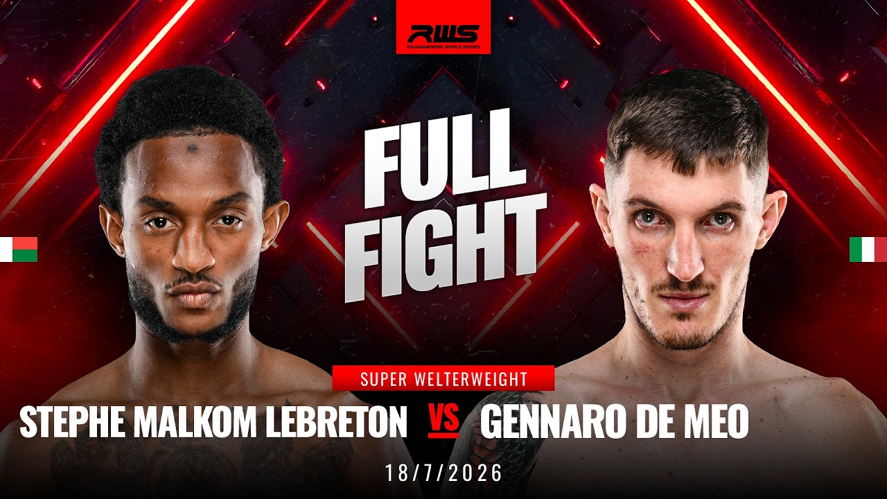 Full Fight l Stephe Malkom vs Gennaro de Meo l สเตฟ มัลคอม เลเบรตัน vs เจนนาโร เด เมโอ l RWS background