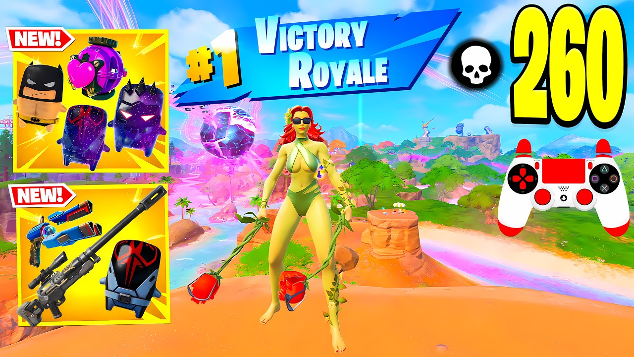 260 Elimination "Zero Build" Gameplay Wins (Fortnite Chapter 7 Season 3 New Season!) background